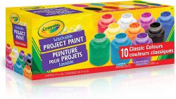 CRAYOLA - 10 BOUTEILLES GOUACHE LAVABLE